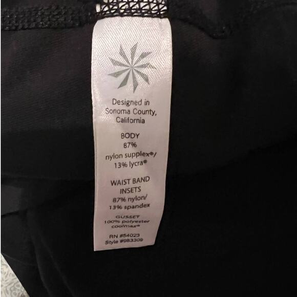 Athleta womens high waisted classic black waistband legging size L - Picture 6 of 10